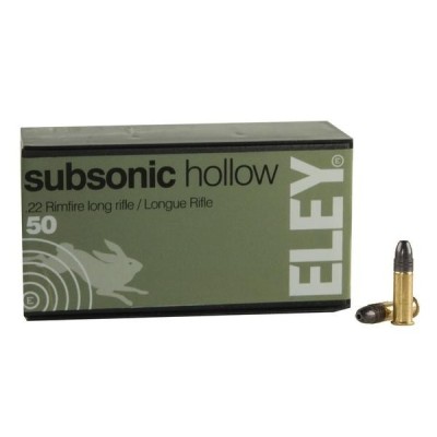 Cartucho 22 Eley Subsonic Hollow