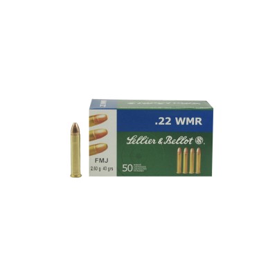 Cartucho 22 Magnum JHP 40gr S&B