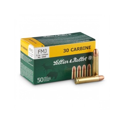 Cartucho 30 Carbine 110gr (50u) S&B