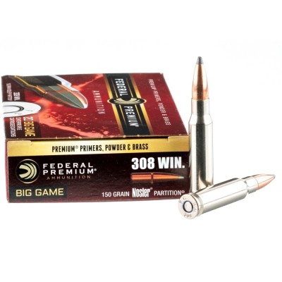Cartucho 308 Win 150gr Nosler Ballistic Tip Federal