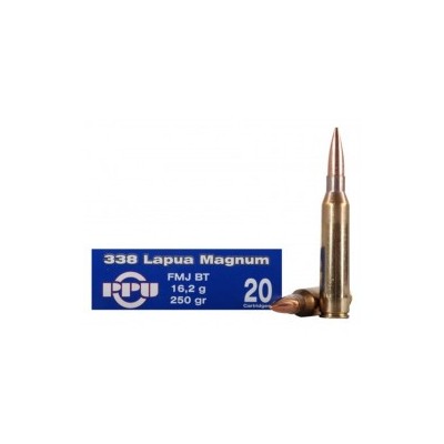 Cartucho 338 Lapua Mag 250gr HPBT Prvi