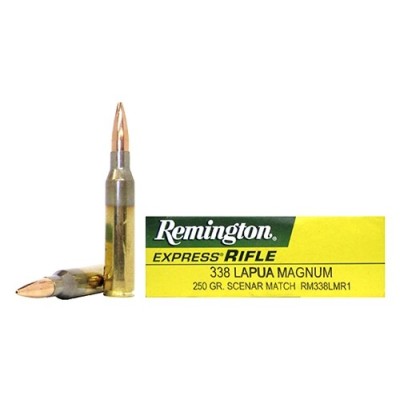 Cartucho 338 Lapua Mag 250gr Remington
