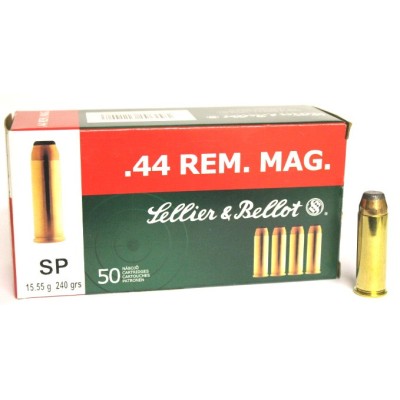 Cartucho 44 Rem Mag 240  (50u) S&B