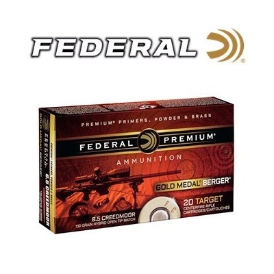 Cartucho 6,5 Creedmoor 140gr Gold Medal SMK Federal