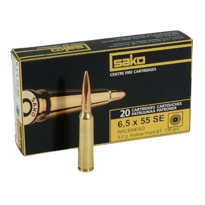 Cartucho 6,5x55 140gr Racehead Sako