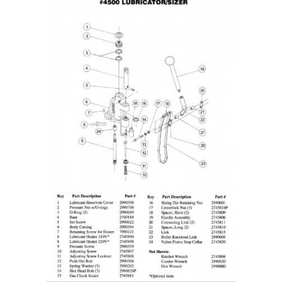 Llave LO42 engrasador 4500 Lyman