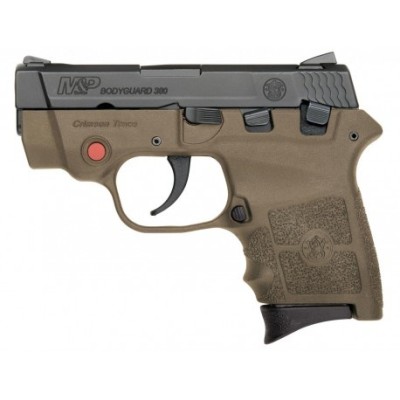 Pistola 380 Bodyguard SW armazon marron con laser