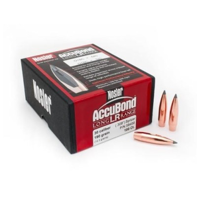 Punta 30 190gr Accubond Long Range (100u) Nosler