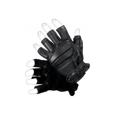 Guante antitrauma cuero dedos cortados c/proteccion dorso L VEGA