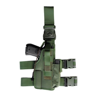 Funda tactica verde muslo VEGA