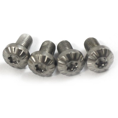 Tornillos cacha plateados (4u) rayados Bul 