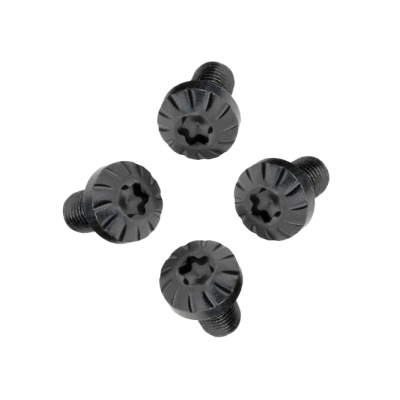 Tornillos cacha negros rayados Bul (4u)