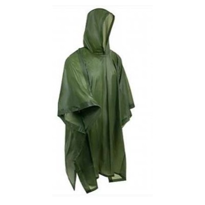 Poncho pvc color verde para agua 