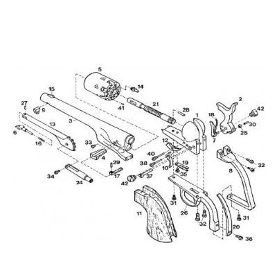 Revolver 36 AV 1861 Remington Navy Steel UBERTI