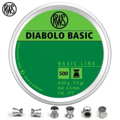 Balines 4,5 Diabolo Basic R10 RWS (500u)