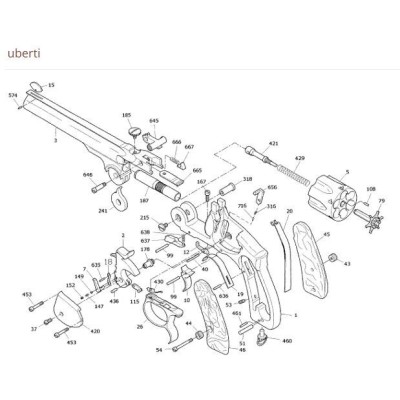 Bloque cañon revolver Schofield Russian UBERTI
