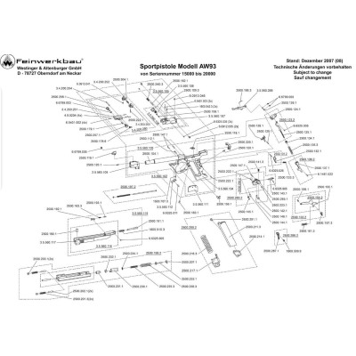 Embolo contrapeso pistola AW93 FEINWERKBAU