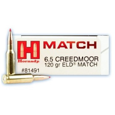 Cartucho 6,5 Creedmoor 120gr ELD Match Hornady