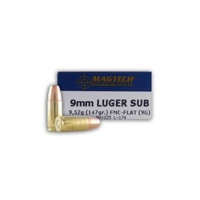 Cartucho 9 147gr FMC Magtech