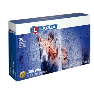 Cartucho 222 Rem 55gr FMJ Lapua (20u)