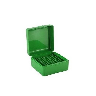 Caja MTM verde Cal. 22-250 a 8mm (100 cart.)
