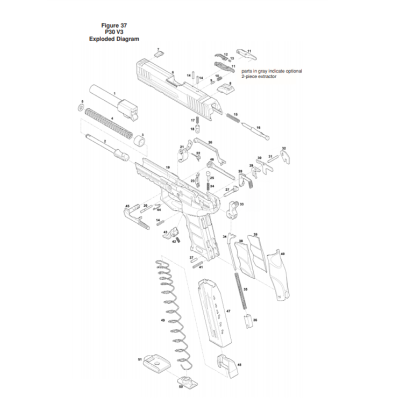 Retenida corredera HK P-30