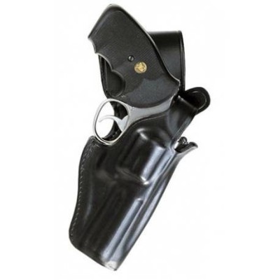 Funda cuero revolver 4\" c/corchete VEGA