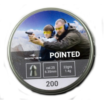 Balin 6,35 1.25gr Pointed Borner (200unid)