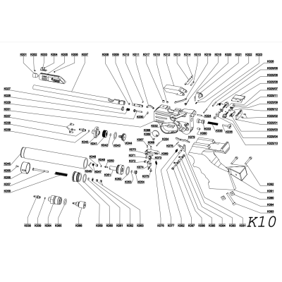 Alza completa ajustable Pardini K10/K12