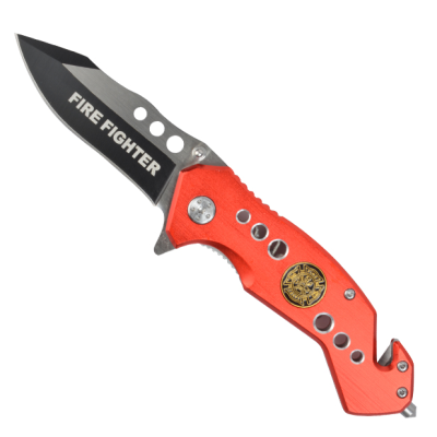 Navaja tactica asistida emblema bomberos 1