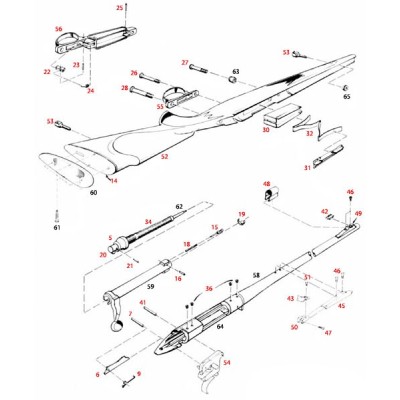 Tornillo delantero culata Remington 700