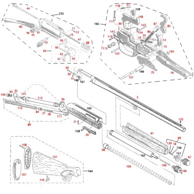 Soporte gatillo pistola MP90S (pieza 014P) BENELLI