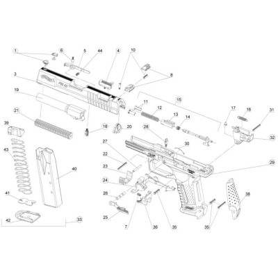 Pasador cachas Walther PPQ-P99