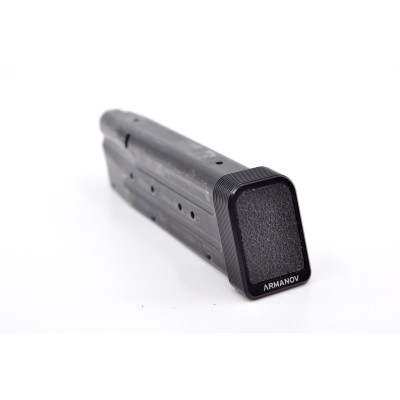 Tapa cargador small frame Tanfoglio negro c/lija Armanov