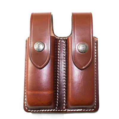 Portacargador doble 1911 cuero marron ROAL