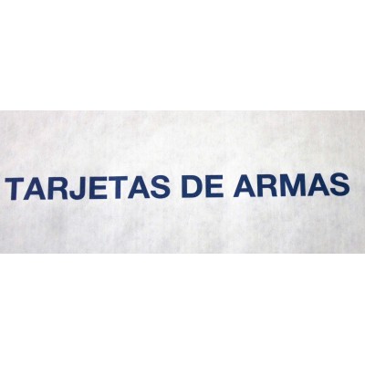 Tarjeta carabina aire comprimido