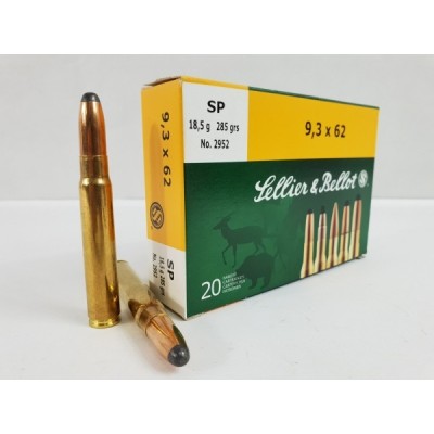 Cartucho 9,3x62 SP 285gr S&B