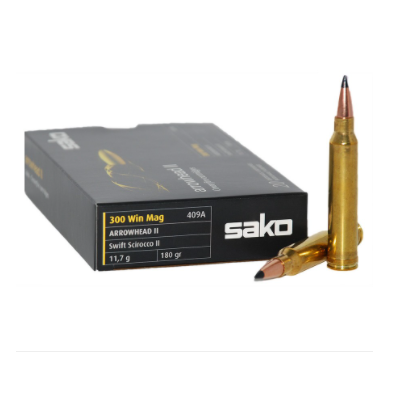 Cartucho 300 Win Mag 180grArrowhead Sako