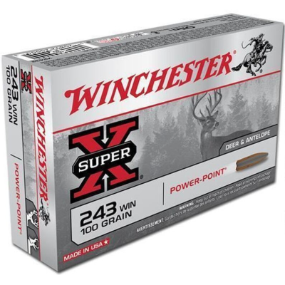 Cartucho 243 Win 95gr Extreme Point Winchester