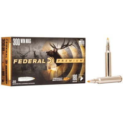 Cartucho 300 Win Mag 180 gr Trophy Premium Federal 