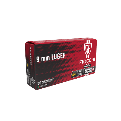 Cartucho 9 124gr FMJ Fiochi
