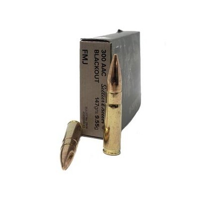 Cartucho 300 AAC Blackout 147gr FMJ S&B