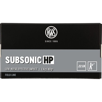 Cartucho 22 Subsonic HP RWS 
