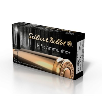 Cartucho 222 Rem FMJ 50gr S&B
