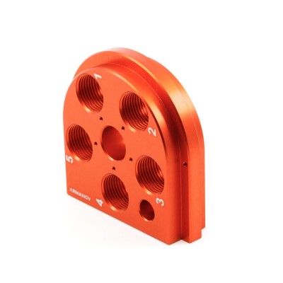 Cabeza porta dies XL650 roja Armanov