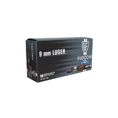 Cartucho 9 115gr FMJ Duty fiocchi