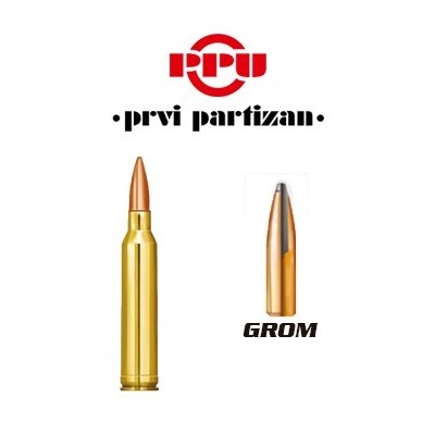 Cartucho 7mm Remington Magnum 158gr GROM PRVI