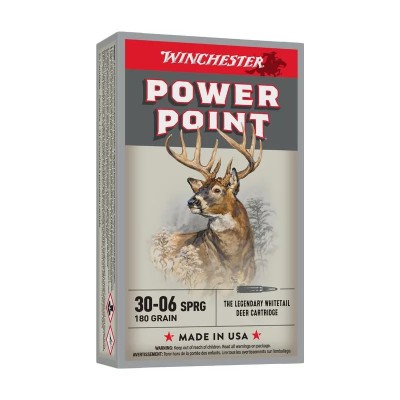 cartucho 30-06 180gr power point Winchester