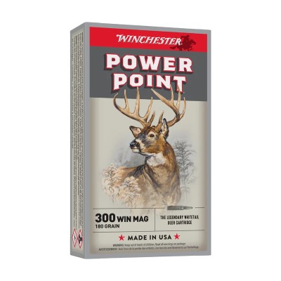 cartucho 300 win mag 180gr Power point Winchester