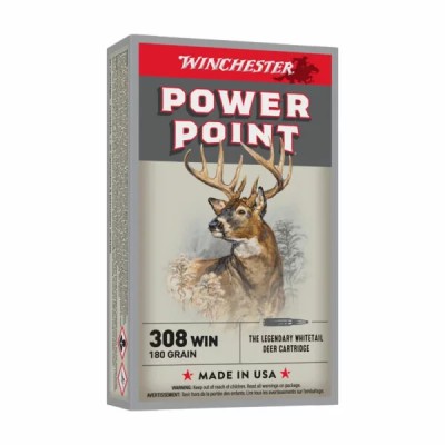 cartucho 308 180gr power point Winchester